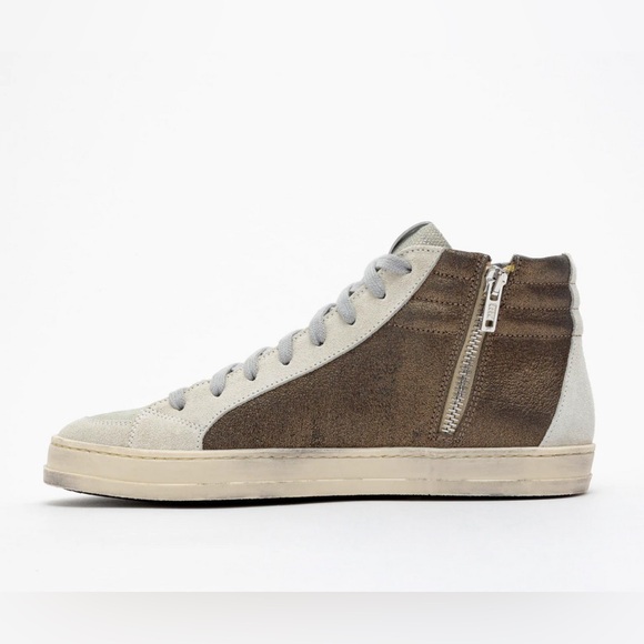 BNIB P448 metallic zipper high top. - Picture 4 of 6